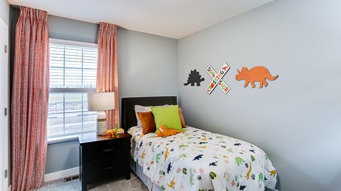 Secondary bedroom of townhomes.