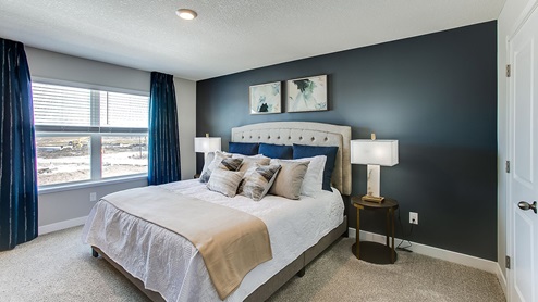 Relax in the bedroom suite with private bath and walk in closet.
