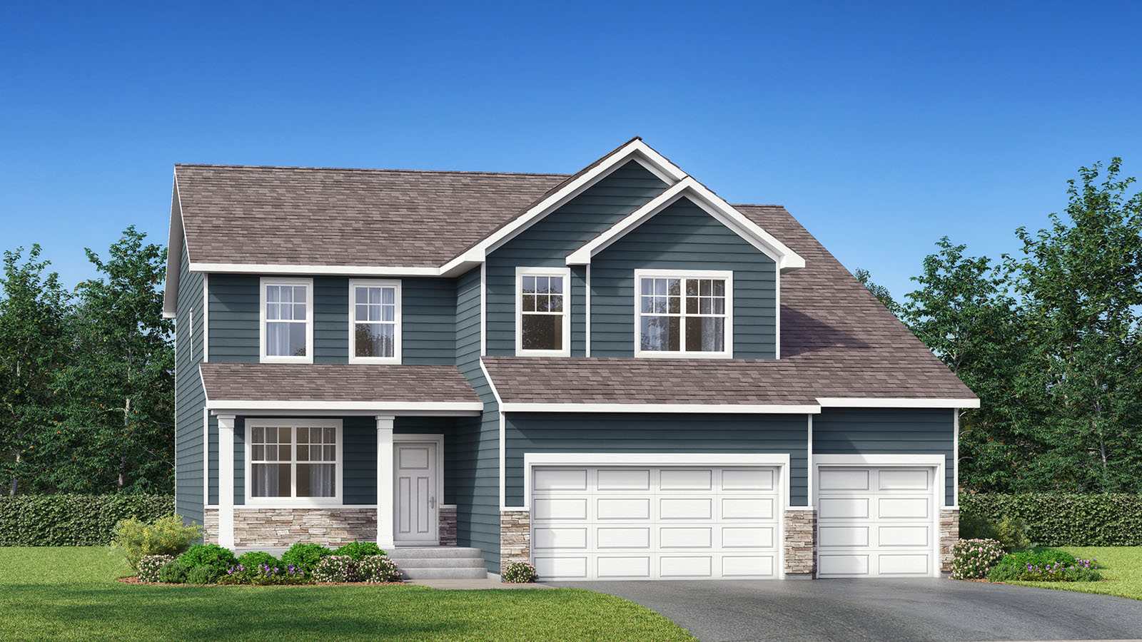 Exterior Rendering Prairie Pointe Tradition