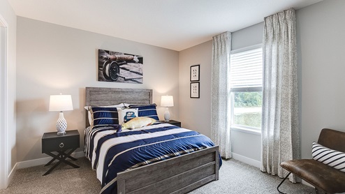 Secondary bedrooms on the upper level.