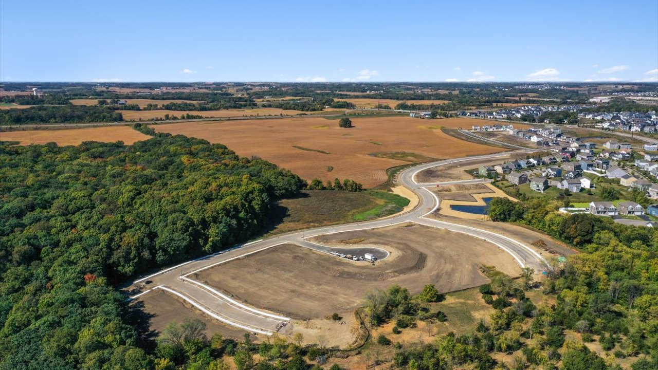 Aerial photos of Rivertown Heights in Chaska, Minnesota.