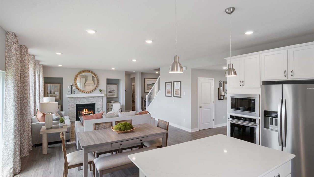 Open concept plan on the main level.