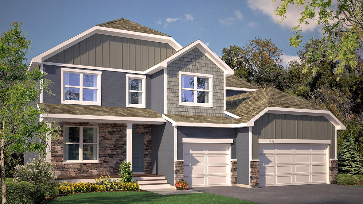 New Home in Chaska, Minnesota at Rivertown Heights by D.R. Horton.