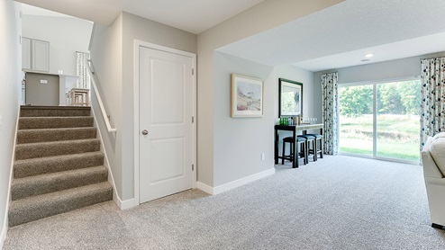 New homes include a finished lower level with family room, bedroom and bath.
