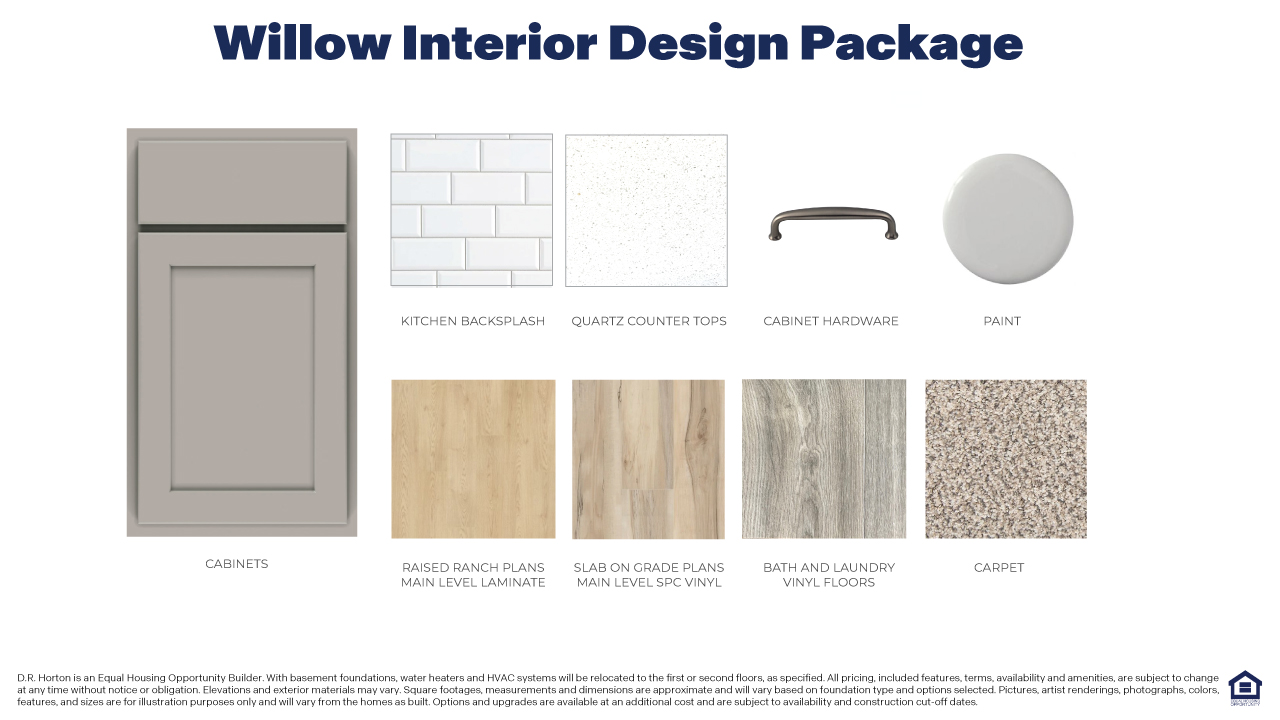 Express Premier series interior design package with willow gray cabinet option.