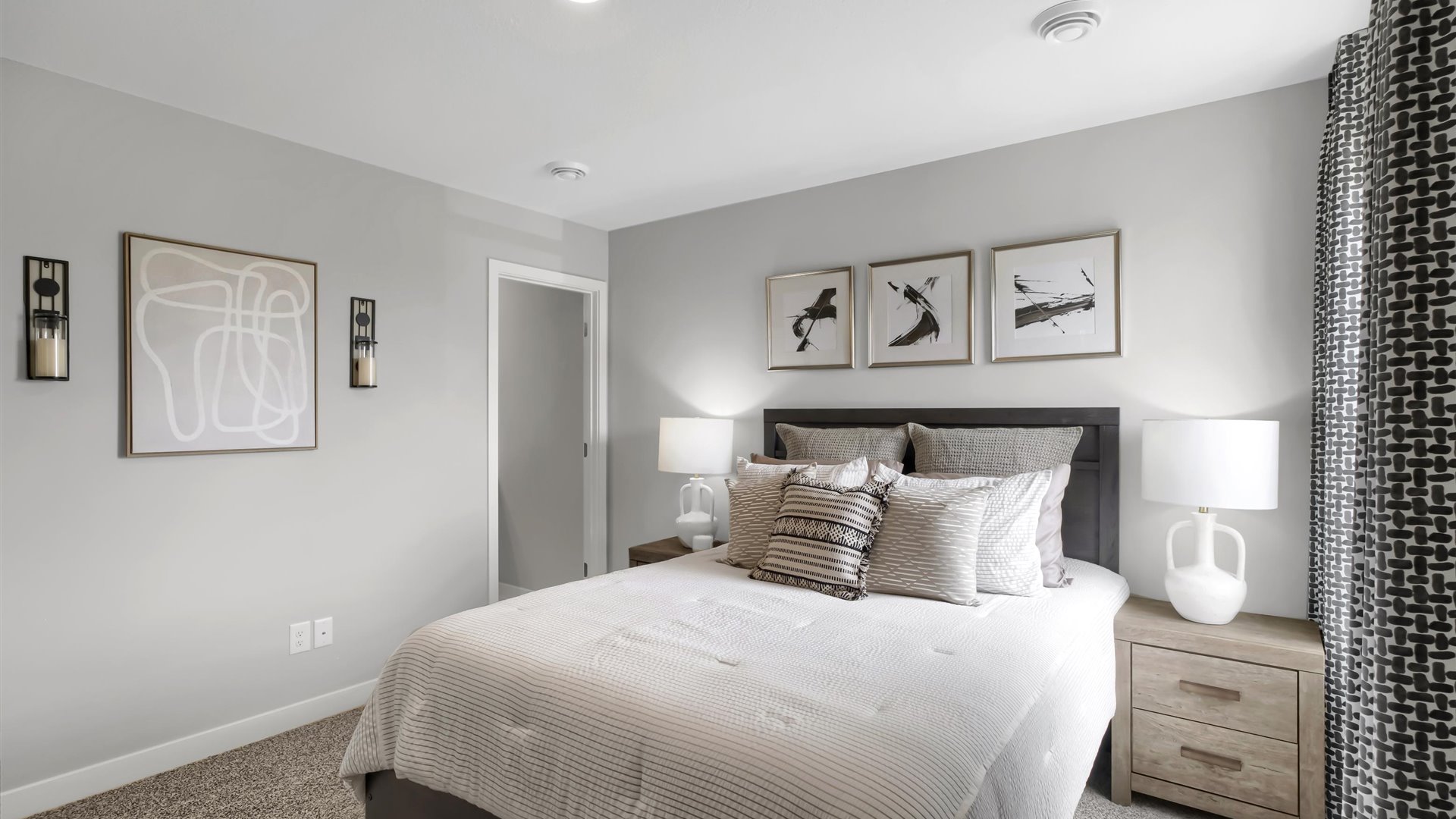 Bedroom suite with private bath.
