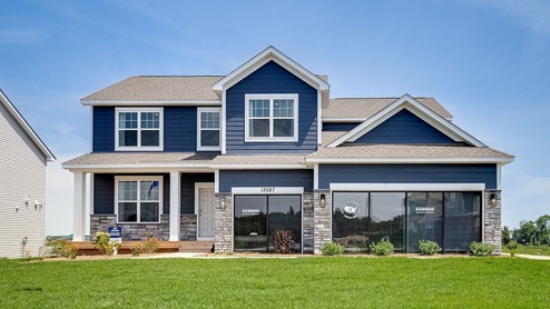 New model home at Lexington Waters in Blaine, Minnesota.