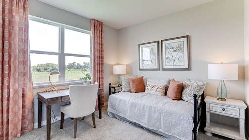 Main level bedroom works for a study or den as well!