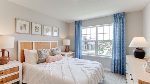 Secondary bedroom on the upper level.