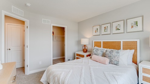 Secondary bedroom on the upper level.