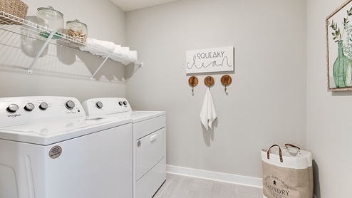 very functional laundry room
