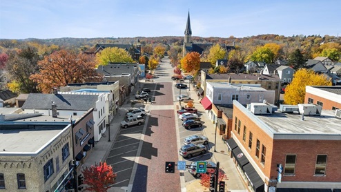 Charming downtown Chaska, Minnesota.