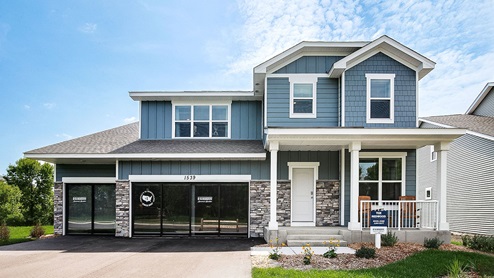 Model home in Chaska, MN of the Redwood plan.