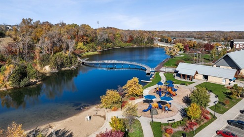 Park downtown Chaska.