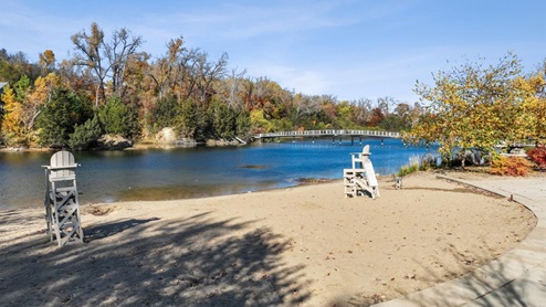 Park downtown Chaska.