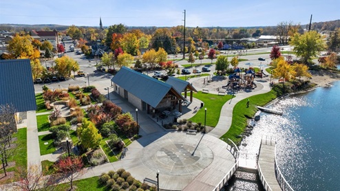 Park downtown Chaska.