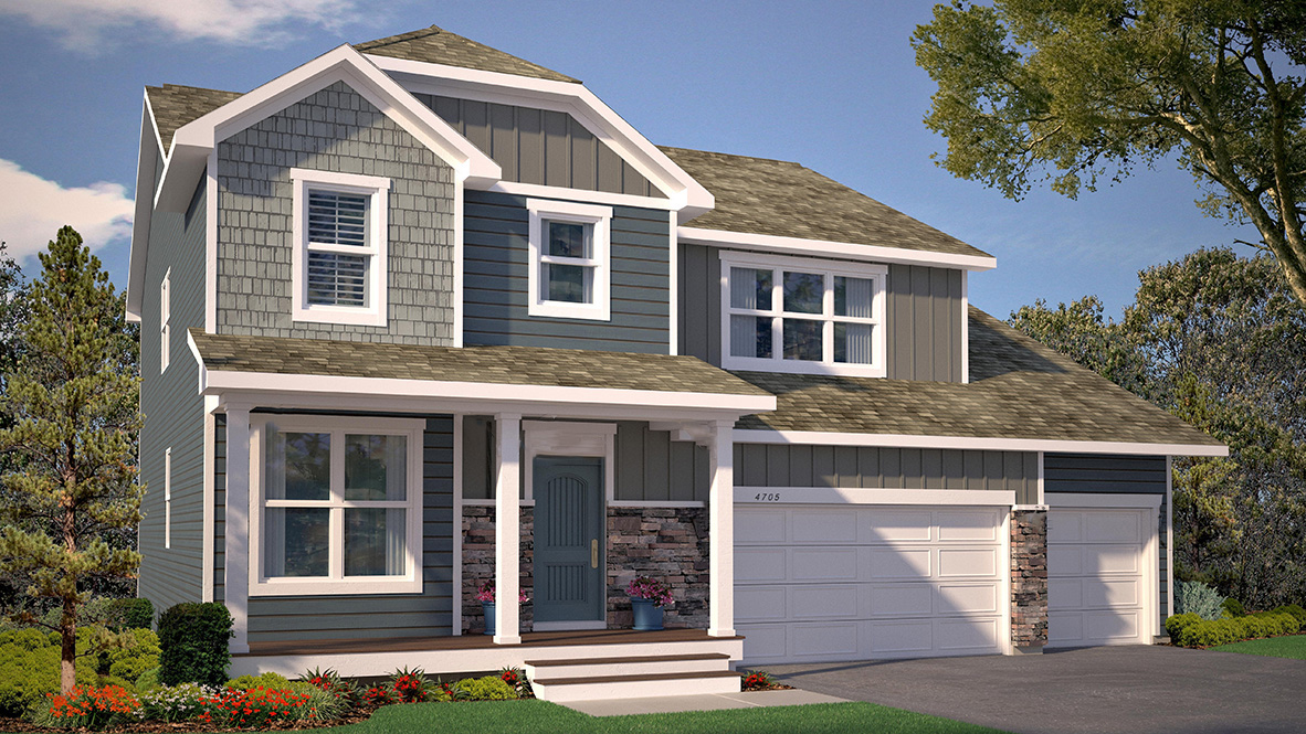 Rendering of Redwood Heartland Cottage elevation