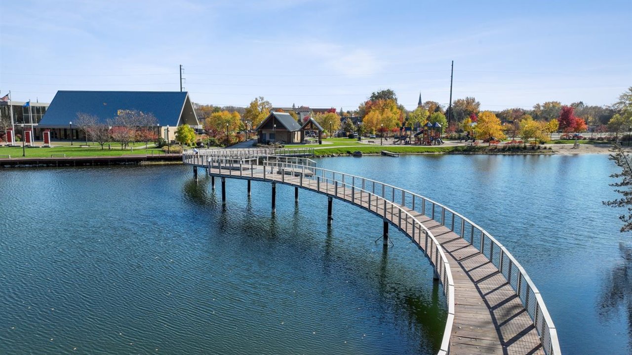 Walking trail over water