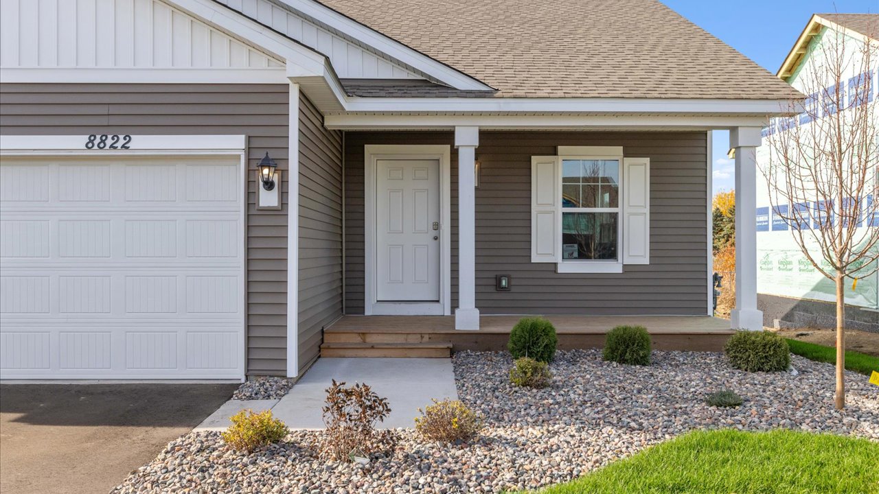 Front porch area at front of home.