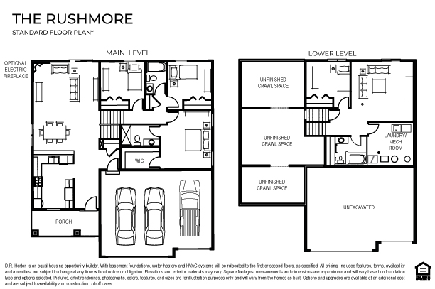 The Rushmore floor plan.