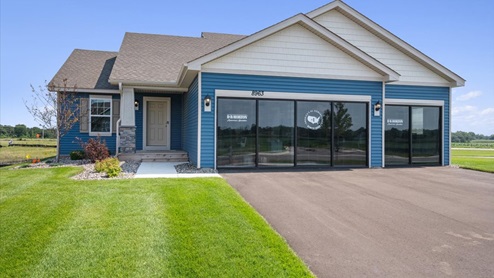 The front of the Bryant II model home.