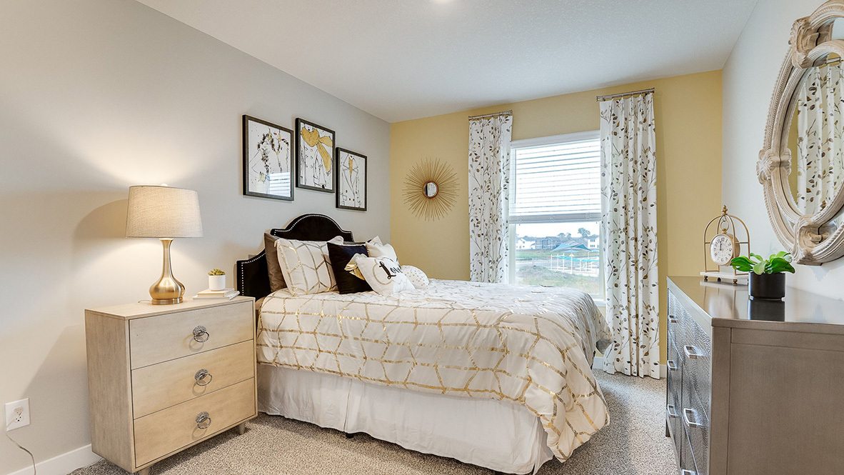 Upper level secondary bedroom.