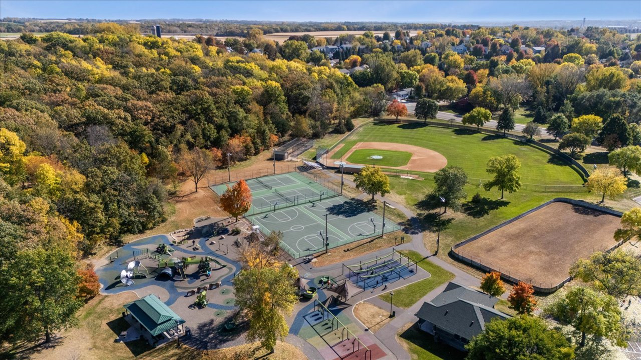 Aerial View of Woodridge Park in Cottage Grove, Minnesota