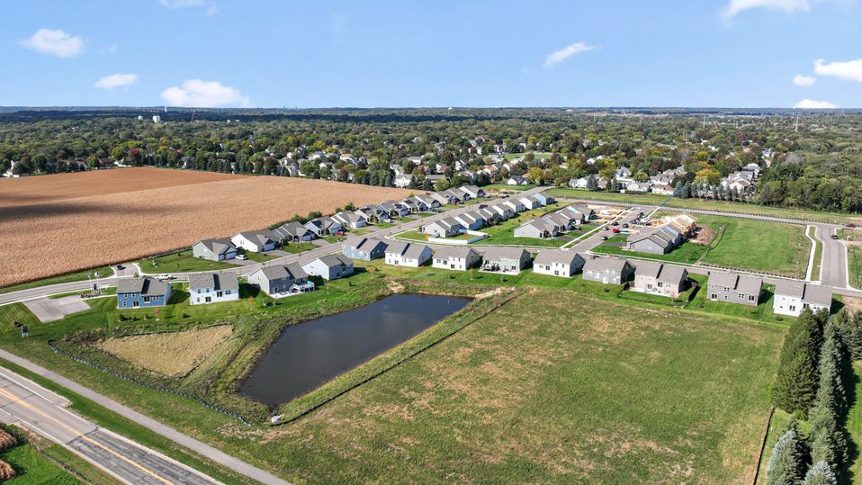 Aerial photos of Ravine Crossing in Cottage Grove, Minnesota.