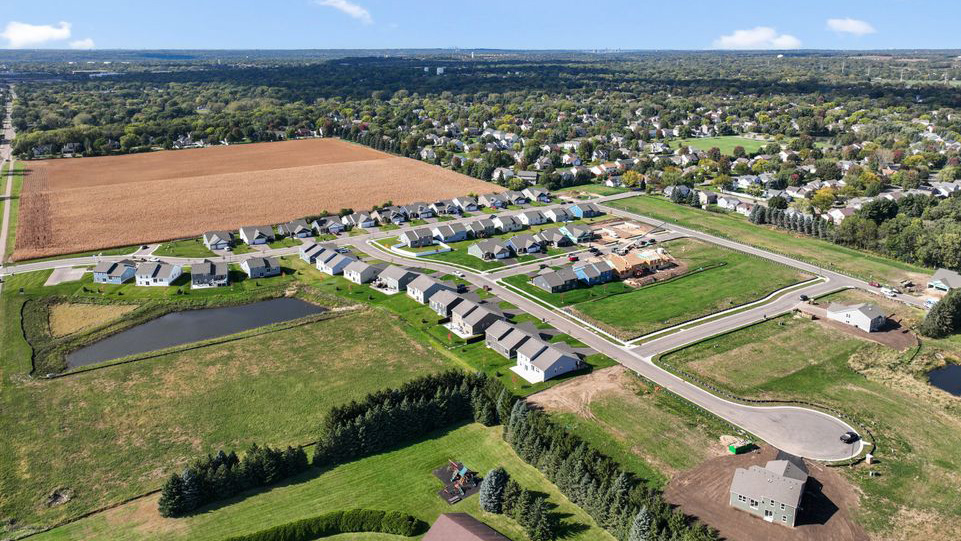 Aerial photos of Ravine Crossing in Cottage Grove, Minnesota.