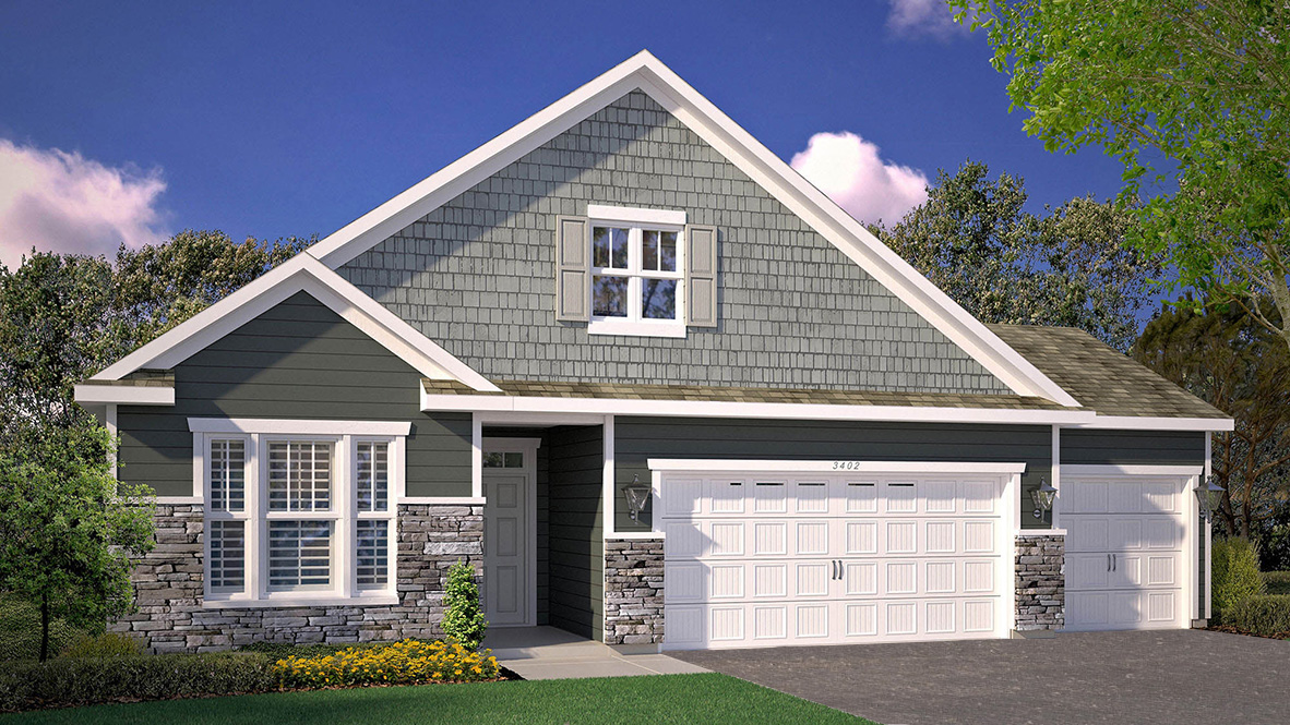 Exterior elevation option of the Clayton.