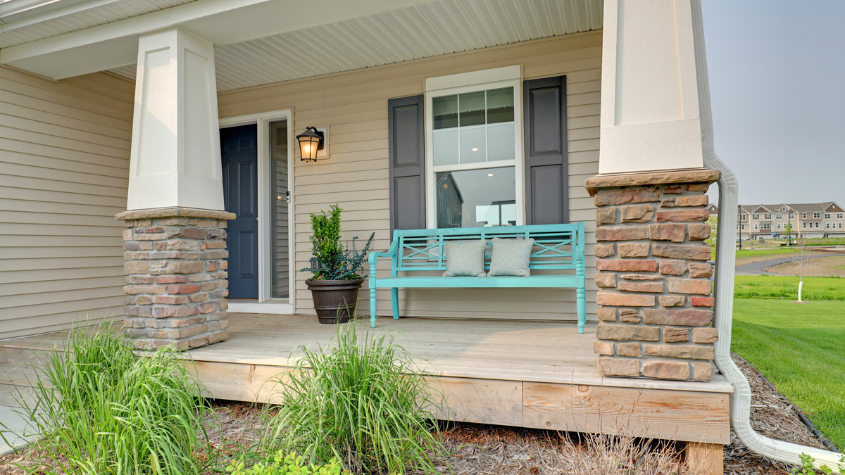 Front porch entry offered on Rushmore home