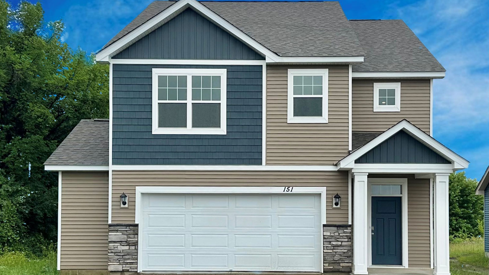 Exterior of an Elm front elevation.