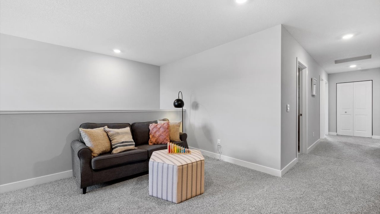 Upper level loft with living space.