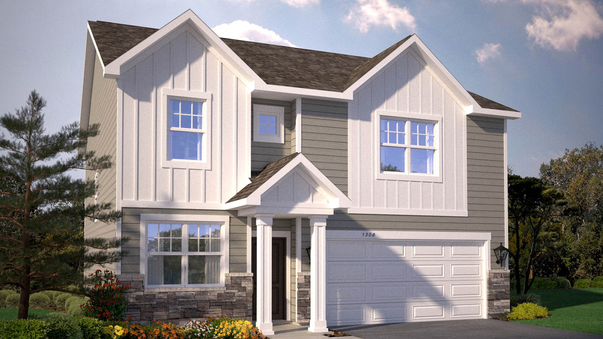 New Home in Rogers, Minnesota at Harvest View by D.R. Horton.