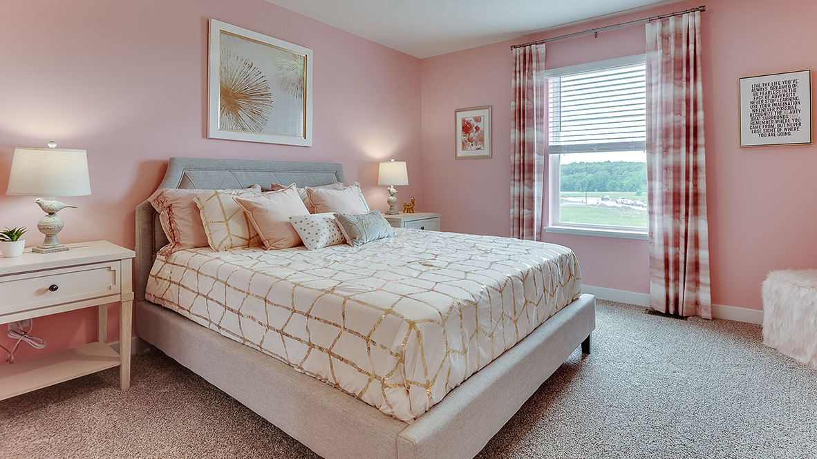 Secondary bedroom with walk-in closet.