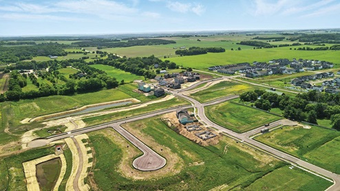 Aerial view of the community.
