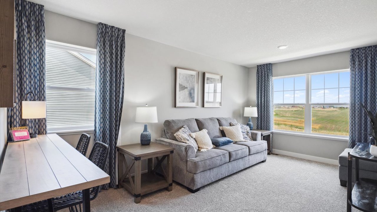 Upper level loft area.