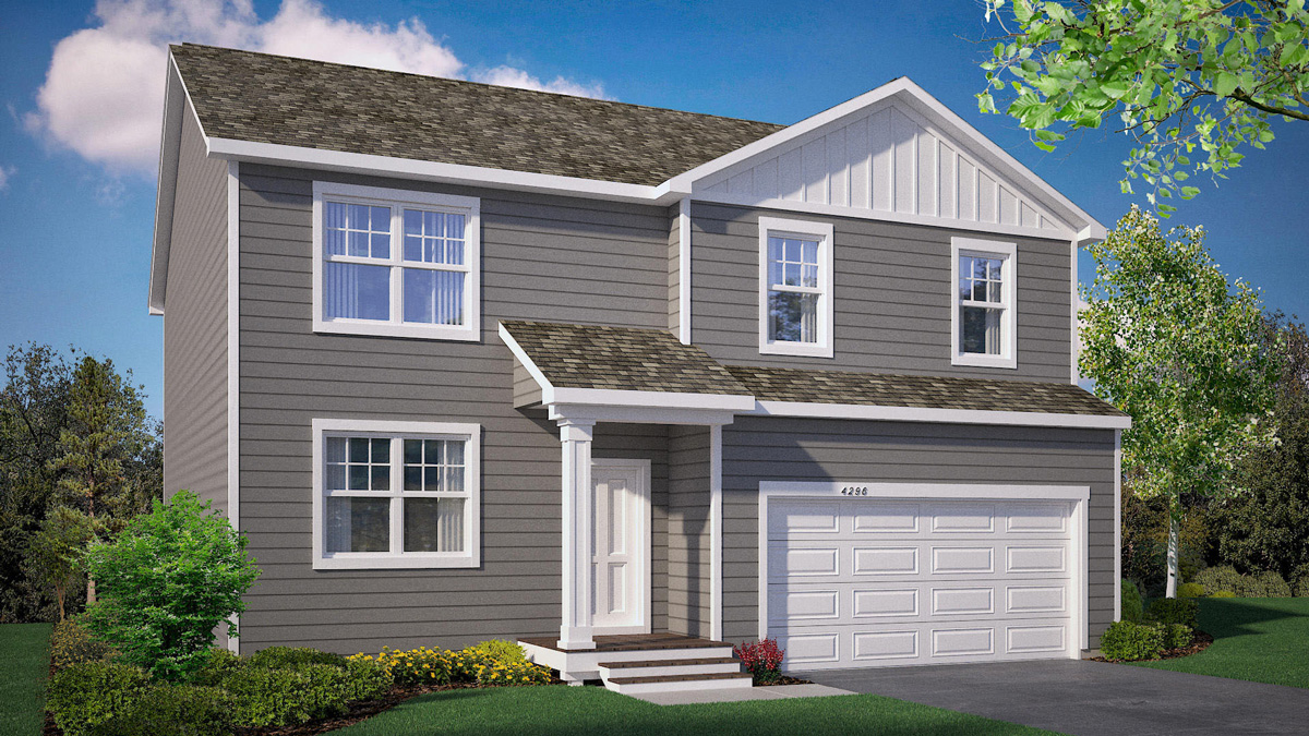 Rendering of American Classic Henry Elevation.