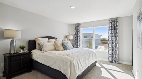Bedroom suite with private bath and walk in closet.