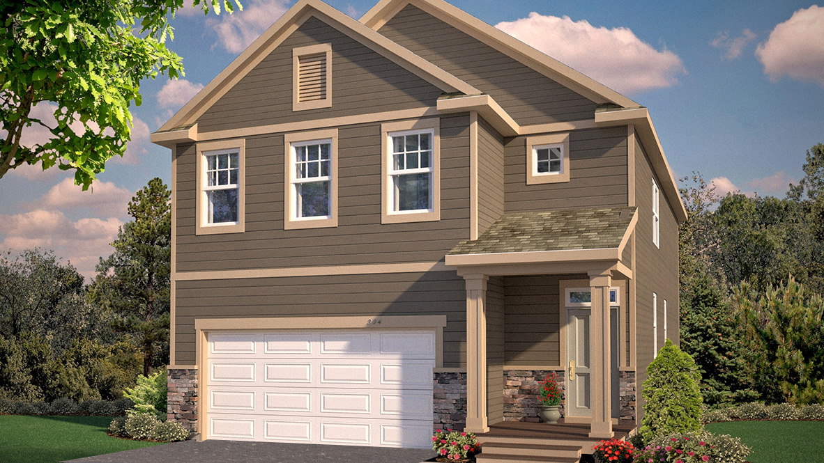 Exterior elevation renderings.