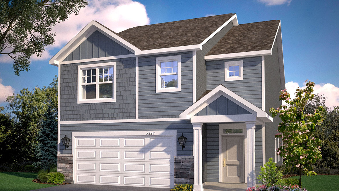 Exterior elevation renderings.