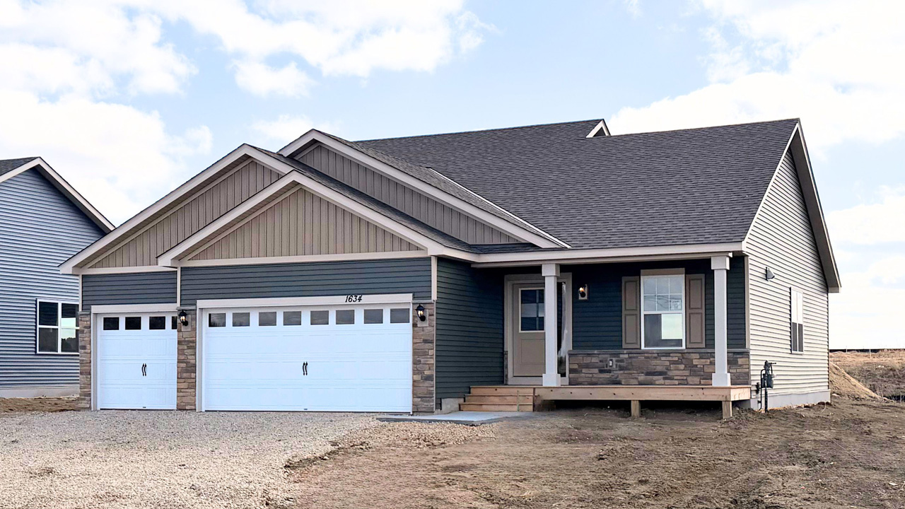 Exterior of the actual home.