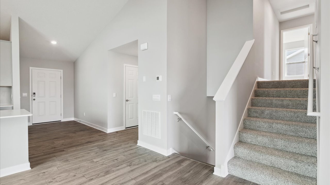 View of half stairwells