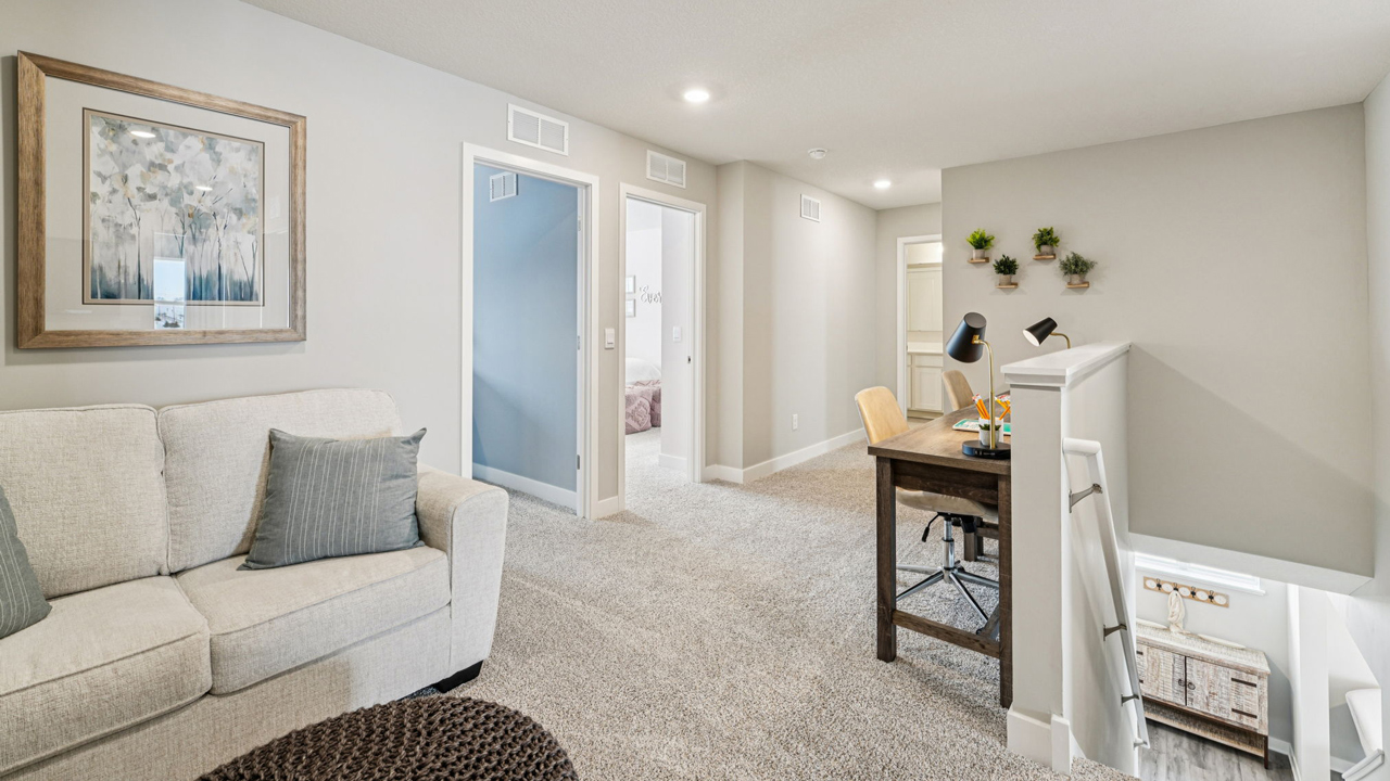 Upper level loft area.