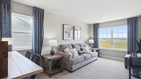 Upper level loft area.