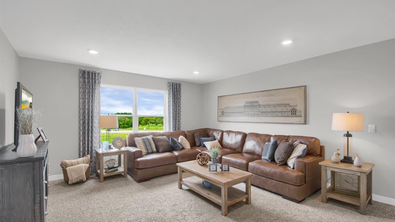 Upper level loft area.