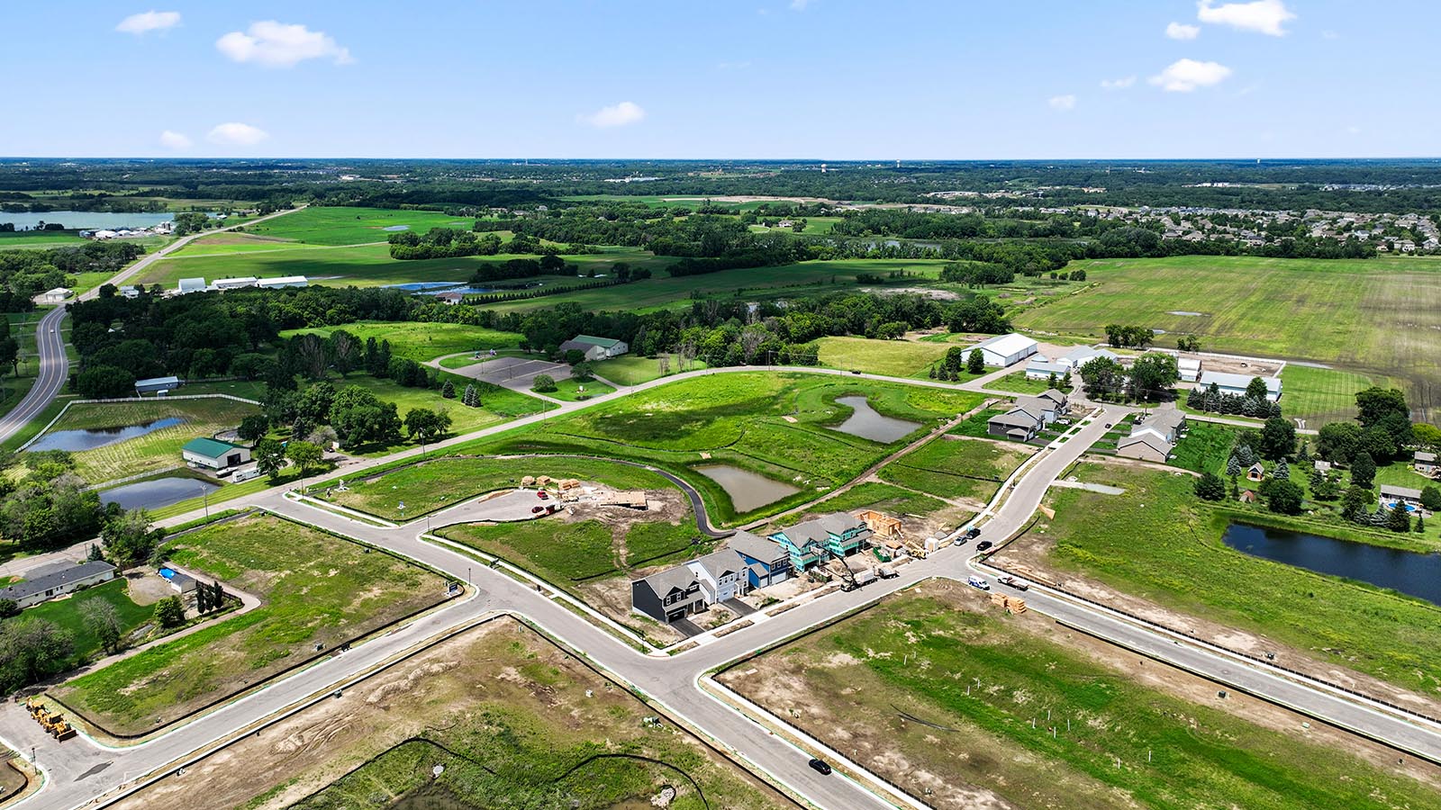 Aerial view of community Big Woods Express By D.R. Horton