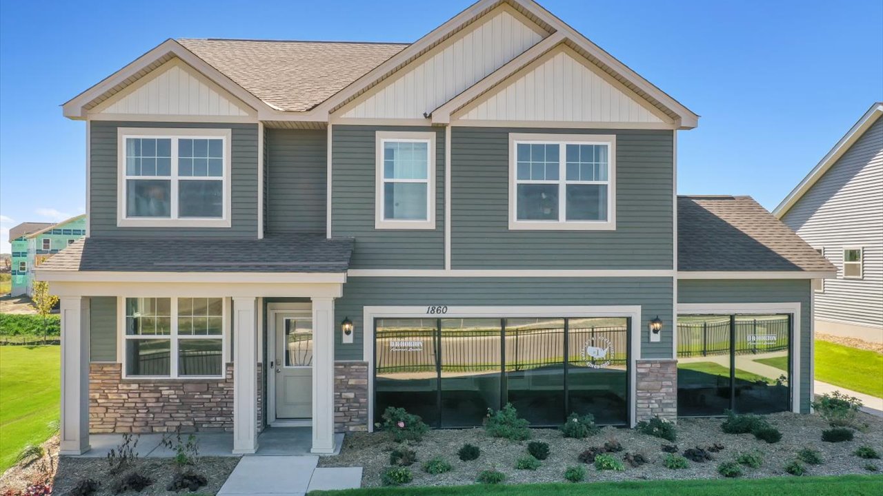 Exterior of the model home.