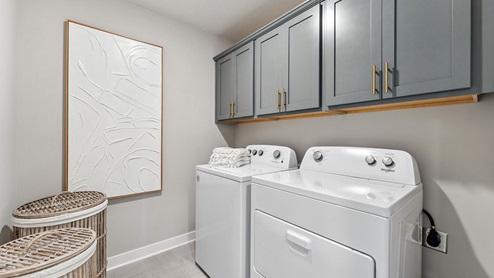 Upper level laundry room.