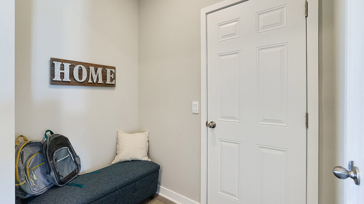Mud room area.